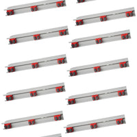 Vileda Professional - 18" Grey & Red 3 Clip Tool Holder Bracket Bar, 12/Cs - 131621