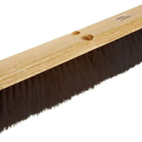 Vileda Professional - 24" Heavy Duty Polystyrene Bristles Broom Head Wood Block, Coarse Sweep, 10 Per Case - 134473