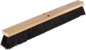 Vileda Professional - 24" Medium Sweep Polypropylene Fill Push Broom Head Wood Block - 134461