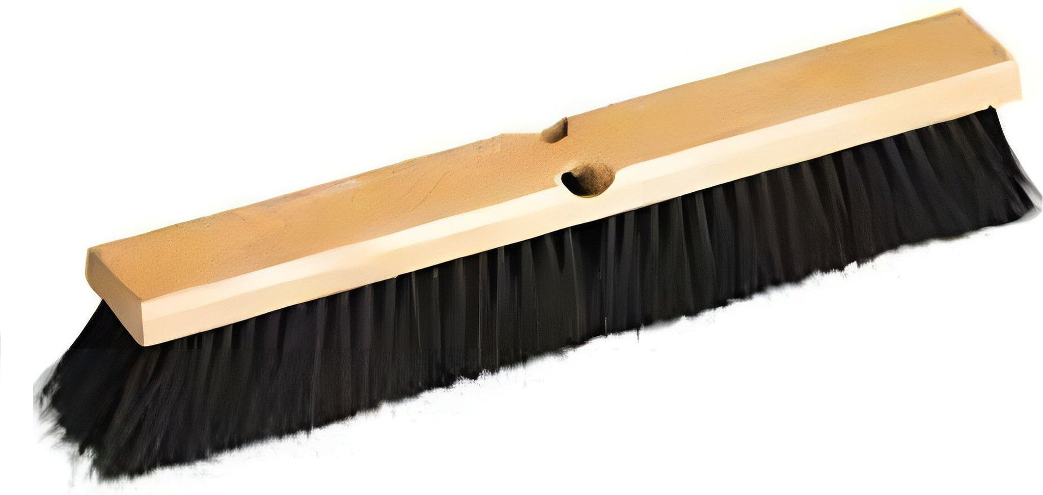 Vileda Professional - 36" Medium Sweep Tampico Push Broom Wood Block - 134463