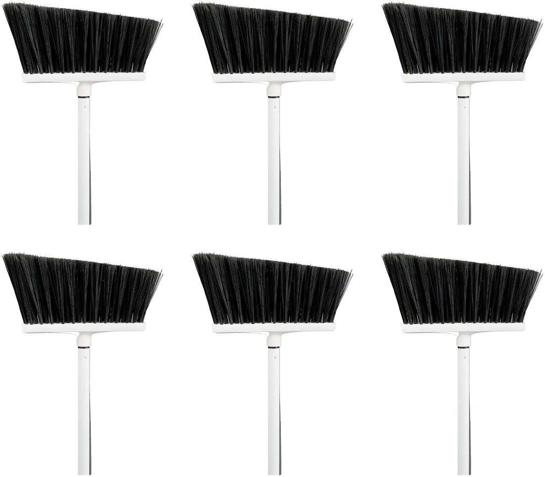 Vileda Professional - 48" Large Magnetic Angle Broom with Handle, 6/Cs - 134758