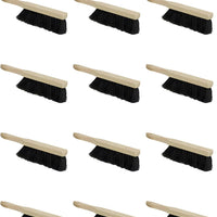 Vileda Professional - 7" PP Black Fill Counter Brush with Wood Handle, 12/Cs - AB206P