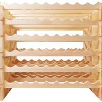 Vinotemp - 108 Bottle Double Modular Wine Rack Natural - EP‐4472‐108‐C