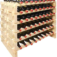 Vinotemp - 108 Bottle Double Modular Wine Rack Natural - EP‐4472‐108‐C