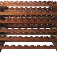 Vinotemp - 108 Bottle Double Modular Wine Rack Stained - EP‐4472‐108S‐C