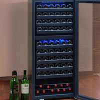 Vinotemp - 110 Bottle Dual-Zone Touch Screen Wine Cooler - VT‐122TS‐2Z