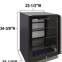 Vinotemp - 117 Can Beverage Cooler Left Hinge - EL‐54BCCOMM‐L