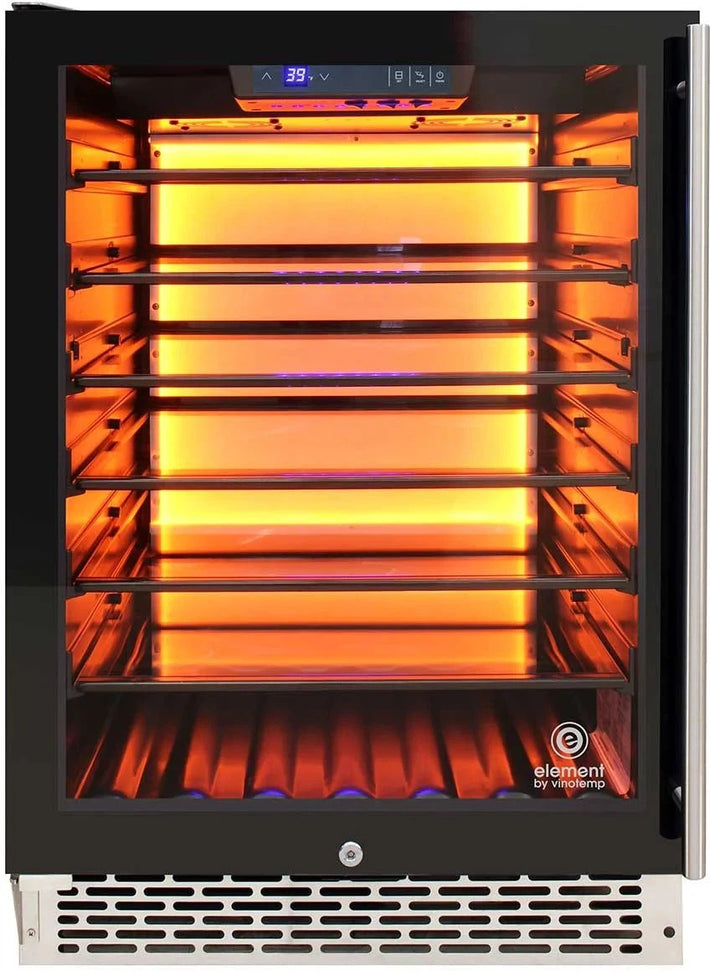 Vinotemp - 117 Can Beverage Cooler Left Hinge - EL‐54BCCOMM‐L