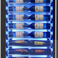Vinotemp - 141 Bottle Single-Zone Wine Cooler Left Hinge - EL‐168COMM‐L