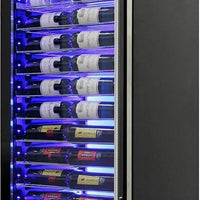 Vinotemp - 141 Bottle Single-Zone Wine Cooler Left Hinge - EL‐168COMM‐L