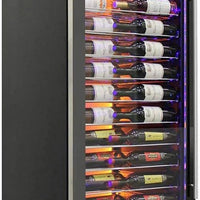Vinotemp - 141 Bottle Single-Zone Wine Cooler Left Hinge - EL‐168COMM‐L