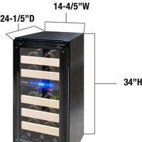 Vinotemp - 15" Panel-Ready Wine Cooler - VT‐15PR28