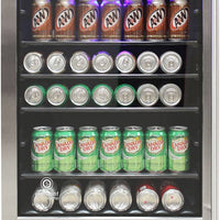 Vinotemp - 161 Can Single-Zone Beverage Cooler Left Hinge - EL‐46WCBC‐L
