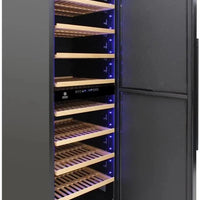 Vinotemp - 168 Dual-Zone Garage Wine Cooler - EL‐168GFEB
