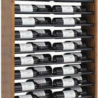 Vinotemp - 17 Horizontal Display Rack With Wood Sides - EP‐HZWALL2D