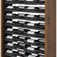 Vinotemp - 17 Horizontal Display Rack With Wood Sides - EP‐HZWALL2D