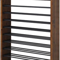Vinotemp - 17 Horizontal Display Rack With Wood Sides - EP‐HZWALL2D
