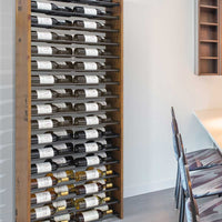 Vinotemp - 17 Horizontal Display Rack With Wood Sides - EP‐HZWALL2D