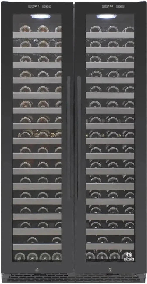 Vinotemp - 180 Bottle 36" Double Door Wine Cooler - EL‐36TD180