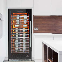 Vinotemp - 188 Bottle Commercial Wine Cooler Left Hinge - EL‐300COMM‐L