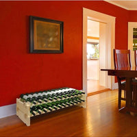 Vinotemp - 2 x 12 Bottle Modular Wine Rack Natural - EP‐4472‐24‐C