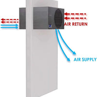 Vinotemp - 200 Cu. Ft. Self-Contained Compact Wine Cooling System - WM‐2500CD