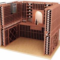 Vinotemp - 2000 Cu Ft. Self-Contained Customizable Wine Cooling System - WM‐8510HZD