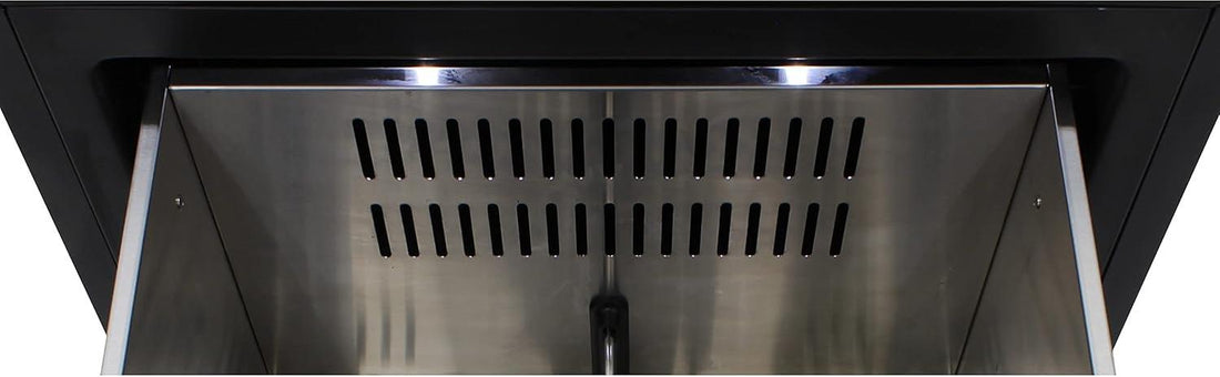 Vinotemp - 23.4" Stainless Steel Indoor/Outdoor Drawer Refrigerator and Freezer with 3.9 Cubic Feet Capacity - BR-24FZREF