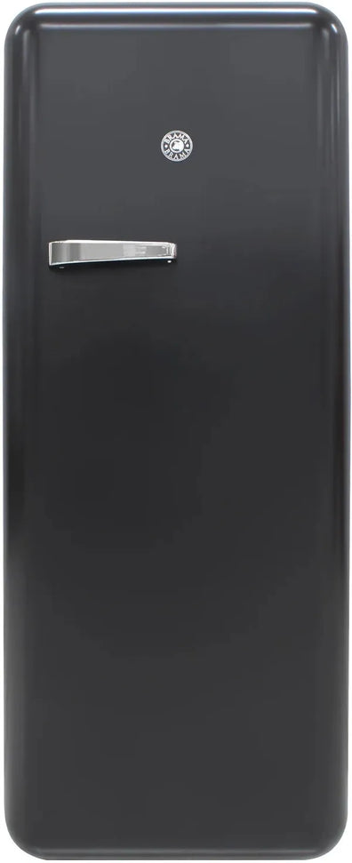 Vinotemp - 24" Black Retro Refrigerator with 9.92 Cu. Ft. Capacity and Bottom Bulk Storage - BR-RETRO-01-BLK