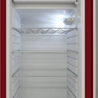 Vinotemp - 24" Red Retro Refrigerator with 9.92 Cu. Ft. Capacity and Bottom Bulk Storage - BR-RETRO-01-R