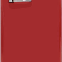 Vinotemp - 24" Red Retro Refrigerator with 9.92 Cu. Ft. Capacity and Bottom Bulk Storage - BR-RETRO-01-R
