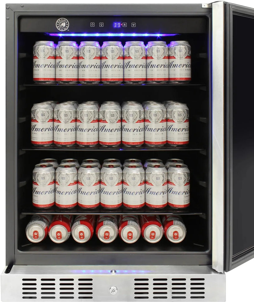 Vinotemp - 24" Stainless Steel Outdoor Undercounter Refrigerator - BR-ODR101-03