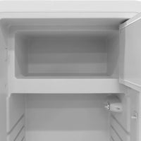 Vinotemp - 24" White Retro Refrigerator with 9.92 Cu. Ft. Capacity and Bottom Bulk Storage - BR-RETRO-01-W