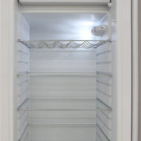 Vinotemp - 24" White Retro Refrigerator with 9.92 Cu. Ft. Capacity and Bottom Bulk Storage - BR-RETRO-01-W