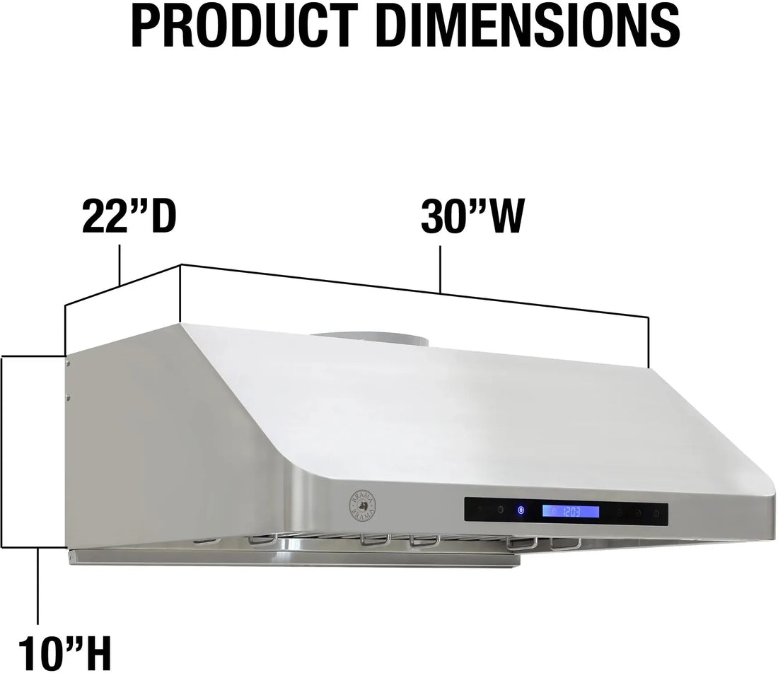Vinotemp - 36" Stainless Steel Gas Range Hood - BR-HD36SR