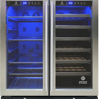 Vinotemp - 30" Wine & Beverage Cooler - EL‐30SWCB2D