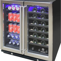 Vinotemp - 30" Wine & Beverage Cooler - EL‐30SWCB2D