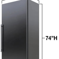 Vinotemp - 300-Series Black Pantry Refrigerator With 21.2 cu. ft. Capacity - BR-300GREF