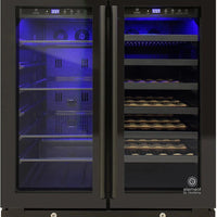 Vinotemp - 33 Bottle Wine and 101 Can Beverage Cooler - EL‐BWC101‐01
