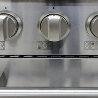 Vinotemp - 36" Stainless Steel Gas Range and Oven - BR-36SSGG