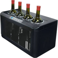 Vinotemp - 4 Bottle Thermoelectric Open Wine Cooler - IL‐OW004