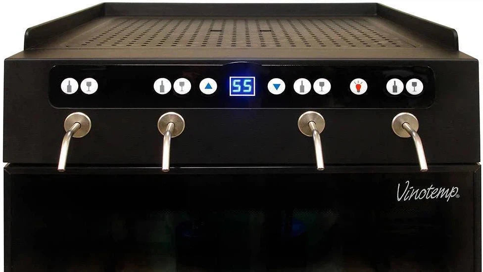 Vinotemp - 4 Bottle Wine Dispenser Black - VT‐WINEDISP4