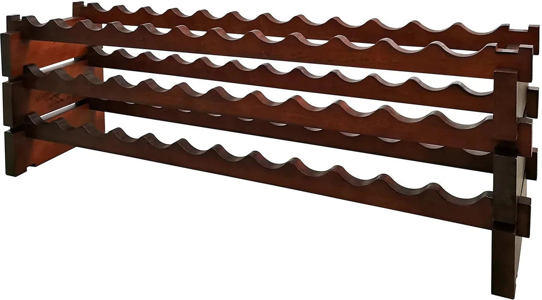 Vinotemp - 4 x 9 Bottle Modular Wine Rack Stained - EP‐4472‐36S