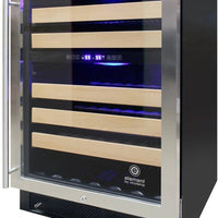 Vinotemp - 46 Bottle Dual Zone Wine Cooler - EL‐46WCST