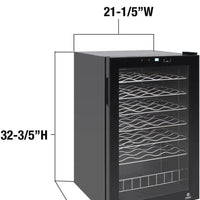 Vinotemp - 48 Bottle Single-Zone Wine Cooler - EL‐48TS