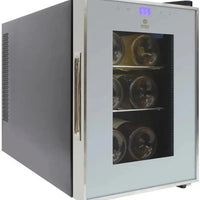 Vinotemp - 6 Bottle Touch Screen Single-Zone Thermoelectric Wine Cooler - EL‐6SILST