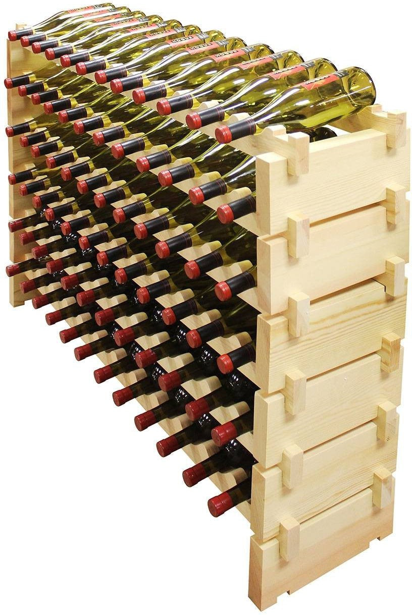 Vinotemp - 6 x 12 Bottle Modular Wine Rack Natural - EP‐4472‐72‐C ...