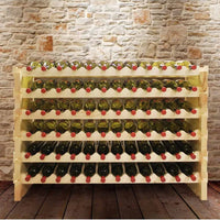 Vinotemp - 6 x 12 Bottle Modular Wine Rack Natural - EP‐4472‐72‐C