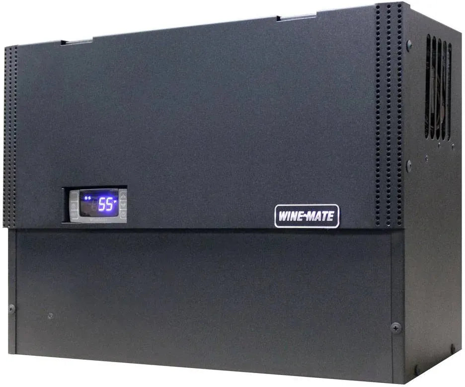Vinotemp - 8" Black Self-Contained Slim Wine Cooling System - WM-1500SLIM