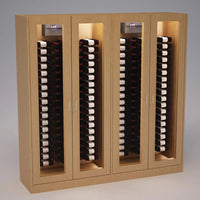 Vinotemp - 8" Black Self-Contained Slim Wine Cooling System - WM-1500SLIM